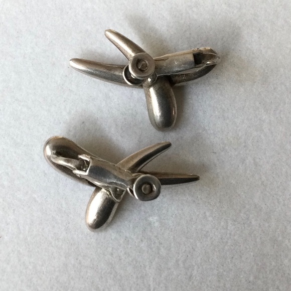 Sigi Pineda Silver & Nephrite Jade Clip Earrings - Stamped - circa 1950s - Picture 2 of 8